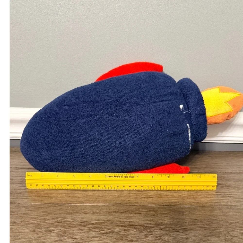 Rocket Ship Plush Space Shuttle Stuffed Toy Blue Grey‎ Red 12